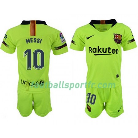Tenue Barcelone MESSI 10 Enfant Exterieur 2018-2019 Maillot de Foot